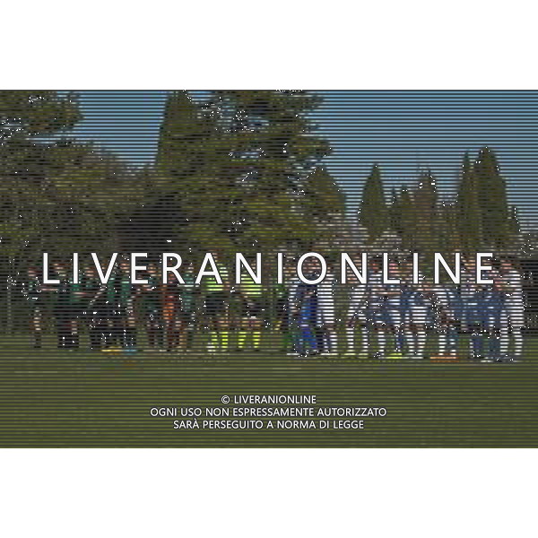 Calcio Coppa Italia Femminile 2019/2020 San Gimignano (SI), Italia 07/02/2020 Florentia S. Gimignano vs Sassuolo Nella foto: Le squadre a centrocampo ©Fabio Fagiolini - Alessio Marini / AGENZIA ALDO LIVERANI SAS