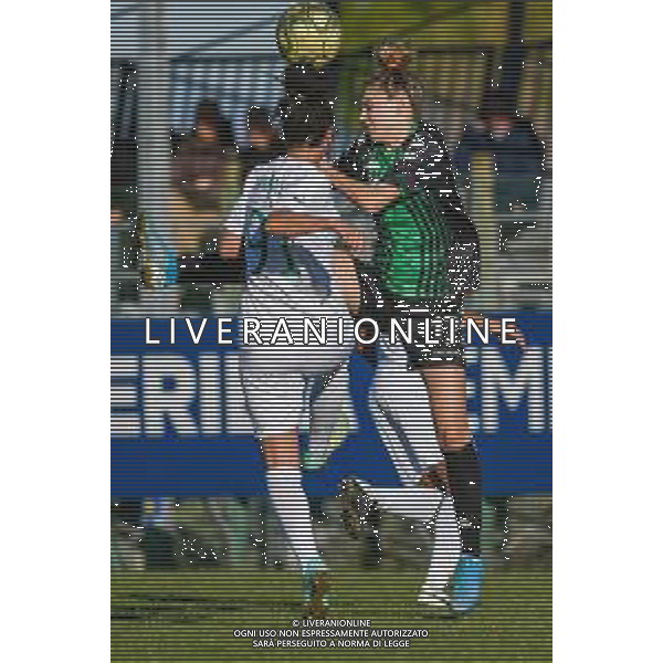 Calcio Coppa Italia Femminile 2019/2020 San Gimignano (SI), Italia 07/02/2020 Florentia S. Gimignano vs Sassuolo Nella foto: Duello aereo tra Francesca Imprezzabile (FL) e Camilla Labate (S) ©Fabio Fagiolini - Alessio Marini / AGENZIA ALDO LIVERANI SAS