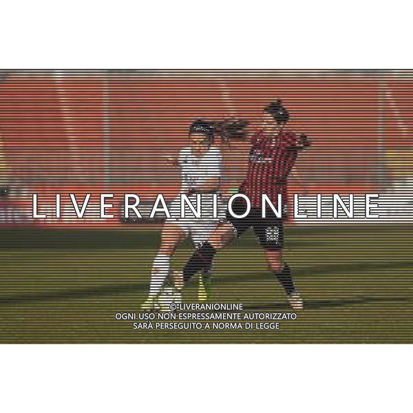 Calcio Coppa Italia Femminile 2019/2020 Milano, Italia 08/02/2020 Milan vs Fiorentina Women\'s Nella foto: Janelle Cordia (Fiorentina Women\'s) e Claudia Mauri (Milan) ©Francesco Scaccianoce - Alessio Marini / AGENZIA ALDO LIVERANI SAS