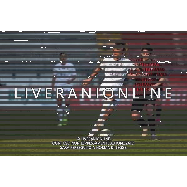 Calcio Coppa Italia Femminile 2019/2020 Milano, Italia 08/02/2020 Milan vs Fiorentina Women\'s Nella foto: Claudia Mauri (Milan) e Frederikke Thogersen (Fiorentina Women\'s) ©Francesco Scaccianoce - Alessio Marini / AGENZIA ALDO LIVERANI SAS