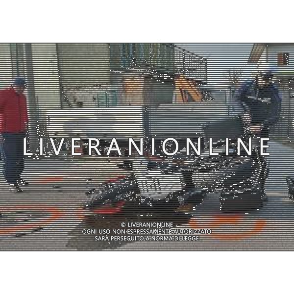 IMOLA 08 02 2020 ORE 14 30 INCIDENTE STRADALE FURGONE MOTO VIA MONTANARA ALTEZZA LINARO IL MOTOCICLISTA PORTATO A BOLOGNA IN OSPEDALE MAGGIORE IN ELISOCCORSO SUL POSTO POLIZIA MUNICIPALE PER I RILIEVI E POLIZIA DI STATO PER LA VIABILITA\' ©SIROTTI / AGENZIA ALDO LIVERANI SAS