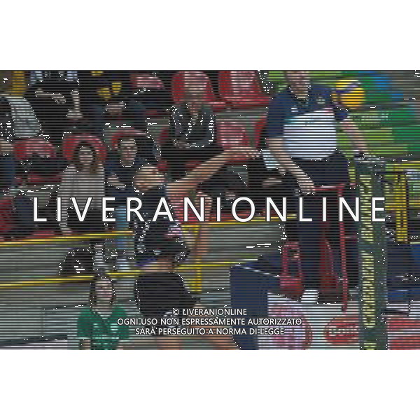 Campionato di Volley Superlega Serie A 2019/2020 Verona, Italia 08/02/2020 Calzedonia Verona vs Tonno Callipo Calabria Vibo Valentia Nella foto: Stephen Boyer (9) Calzedonia Verona in schiacciata. FOTO ROBERTO TOMMASINI-ALESSIO MARINI-AG ALDO LIVERANI SAS