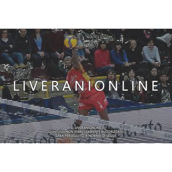 Campionato di Volley Superlega Serie A 2019/2020 Verona, Italia 08/02/2020 Calzedonia Verona vs Tonno Callipo Calabria Vibo Valentia Nella foto: Attacco di Aboubacar Drame Neto (5) Tonno Callipo Calabria - Vibo Valentia FOTO ROBERTO TOMMASINI-ALESSIO MARINI-AG ALDO LIVERANI SAS