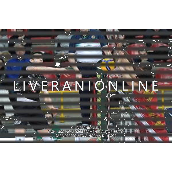 Campionato di Volley Superlega Serie A 2019/2020 Verona, Italia 08/02/2020 Calzedonia Verona vs Tonno Callipo Calabria Vibo Valentia Nella foto: Attacco di Asparuh Asparuhow (8) Calzedonia Verona FOTO ROBERTO TOMMASINI-ALESSIO MARINI-AG ALDO LIVERANI SAS