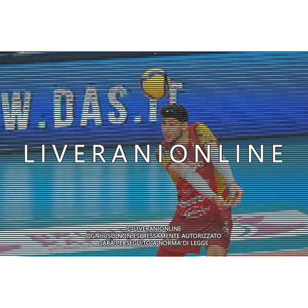 Campionato di Volley Superlega Serie A 2019/2020 Verona, Italia 08/02/2020 Calzedonia Verona vs Tonno Callipo Calabria Vibo Valentia Nella foto: Ricezione di Timothee Carle (9) Tonno Callipo Calabria - Vibo Valentia FOTO ROBERTO TOMMASINI-ALESSIO MARINI-AG ALDO LIVERANI SAS
