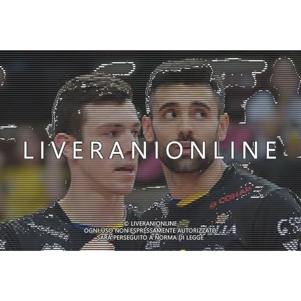 Campionato di Volley Superlega Serie A 2019/2020 Verona, Italia 08/02/2020 Calzedonia Verona vs Tonno Callipo Calabria Vibo Valentia Nella foto: Primo piano di Asparuh Asparuhow (8) Calzedonia Verona - Sebastian Sole (11) Calzedonia Verona FOTO ROBERTO TOMMASINI-ALESSIO MARINI-AG ALDO LIVERANI SAS