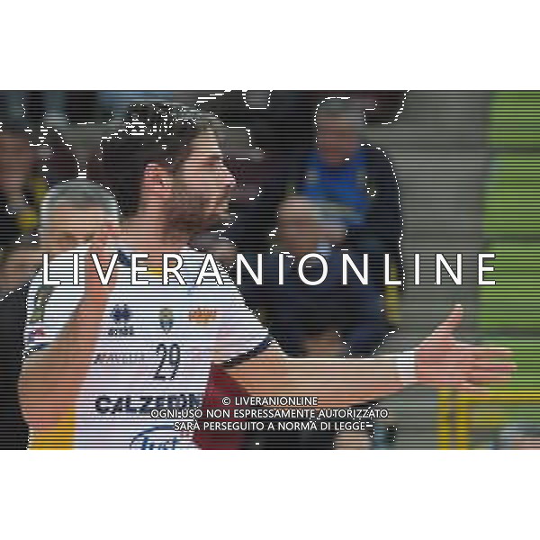 Campionato di Volley Superlega Serie A 2019/2020 Verona, Italia 08/02/2020 Calzedonia Verona vs Tonno Callipo Calabria Vibo Valentia Nella foto: Esultanza di Federico Bonami (29) Calzedonia Verona FOTO ROBERTO TOMMASINI-ALESSIO MARINI-AG ALDO LIVERANI SAS