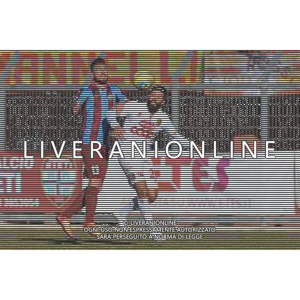 Rieti vs Catanzaro Campionato Serie C - 25 giornata Stadio Manlio Scopigno - Rieti 08-02-2020 nella foto Tiraferri e Tulli in contrasto FOTO FEDERICO GAETANO-AG ALDO LIVERANI SAS
