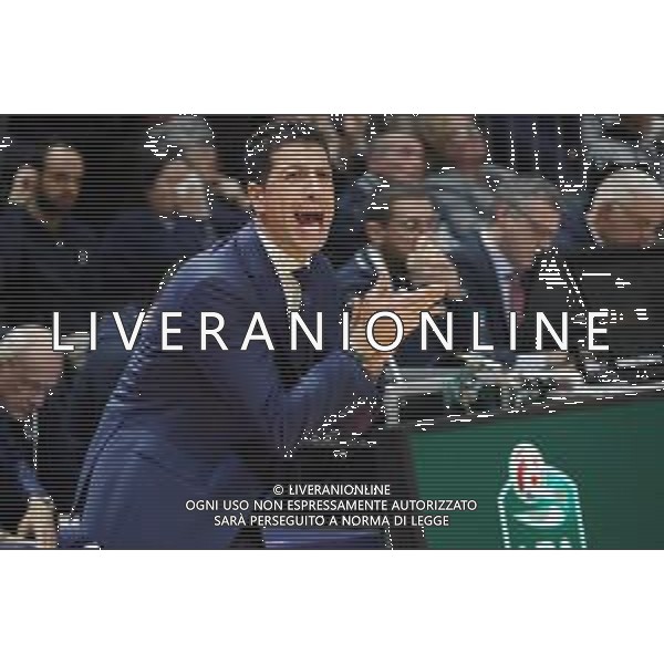 Campionato di Basket Serie A 2019/2020 Bologna, Italia 08/02/2020 Fortitudo Bologna vs Virtus Roma Nella foto: Antimo Martino, allenatore Fortitudo Pompea Bologna FOTO MICHELE NUCCI-ALESSIO MARINI-AG ALDO LIVERANI SAS