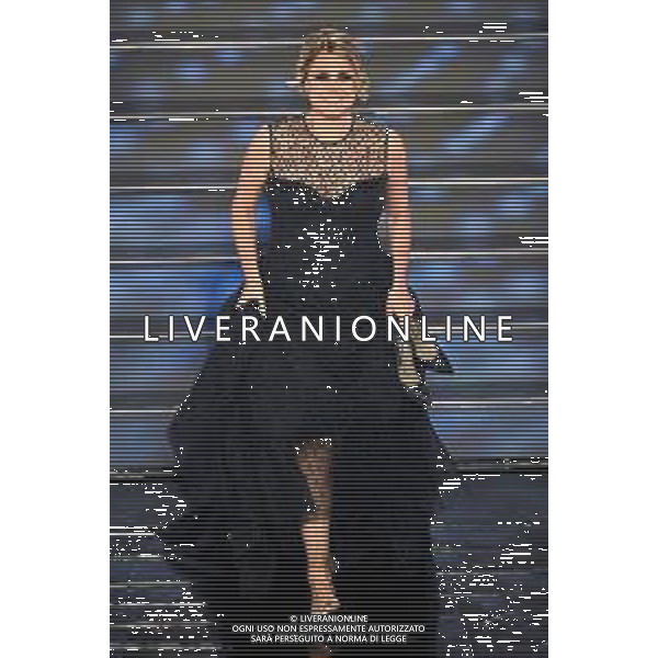Foto: Aldo Liverani 08/02/2020 Sanremo (Italia) Spettacolo Serata n\'5 - 70\' Festival di Sanremo Teatro Ariston Nella foto: Tosca Photo: Aldo Liverani 08 February 2020 Sanremo (Italy) Entertainment Day 5 of 70\' Festival Sanremo In the pic: Tosca