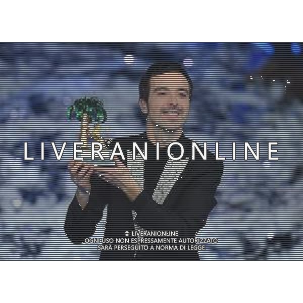 Foto: Aldo Liverani 08/02/2020 Sanremo (Italia) Spettacolo Serata n\'5 - 70\' Festival di Sanremo Teatro Ariston Nella foto: Diodato vince il Festival di Sanremo Photo: Aldo Liverani 08 February 2020 Sanremo (Italy) Entertainment Day 5 of 70\' Festival Sanremo In the pic: Diodato