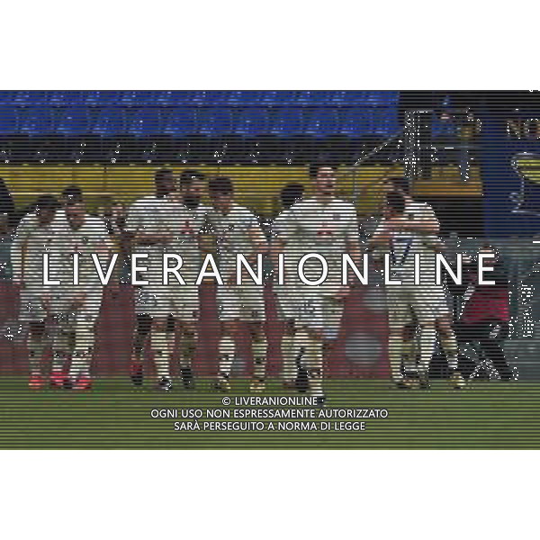 Campionato di Calcio Serie B 2019/2020 Pisa, Italia 09/02/2020 Pisa vs Chievo Nella foto: L\'esultanza dei giocatori del Chievo dopo l\'1-0 FOTO GABRIELE MASOTTI-ALESSIO MARINI-AG ALDO LIVERANI SAS