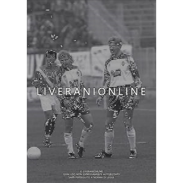 20-02-1994 BRESCIA CAMPIONATO DI CALCIO SERIE B BRESCIA FIORENTINA 3-1 NELLA FOTO GIUSEPPE IACHINI E STEFAN EFFENBERG AG ALDO LIVERANI SAS