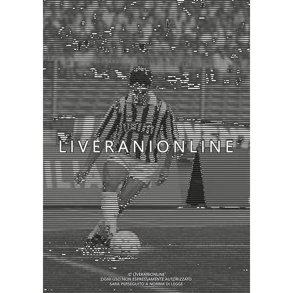 01-09 1991 TORINO CAMPIONATO DI CALCIO SERIE A JUVENTUS FIORENTINA 1-0 NELLA FOTO ROBERTO BAGGIO AG ALDO LIVERANI SAS