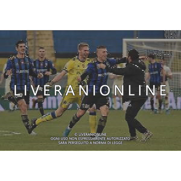 Campionato di Calcio Serie B 2019/2020 Pisa, Italia 09/02/2020 Pisa vs Chievo Nella foto: L\'esultanza di Lisi che festeggia con l\'allenatore in seconda Taddei, inseguito da Gori e da Pinato ©Gabriele Masotti - Alessio Marini / AGENZIA ALDO LIVERANI SAS