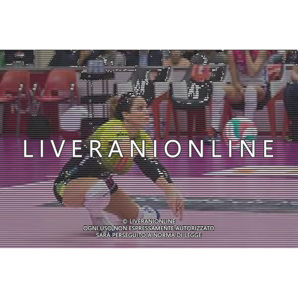 Campionato di Volley Serie A1 Femminile 2019/2020 Busto Arsizio, Italia 09/02/2020 Unet E-Work Busto Arsizio vs Igor Gorgonzola Novara Nella foto: bagher di Stefania Sansonna (Igor Gorgonzola Novara) ©Elisa Calabrese - Alessio Marini / AGENZIA ALDO LIVERANI SAS