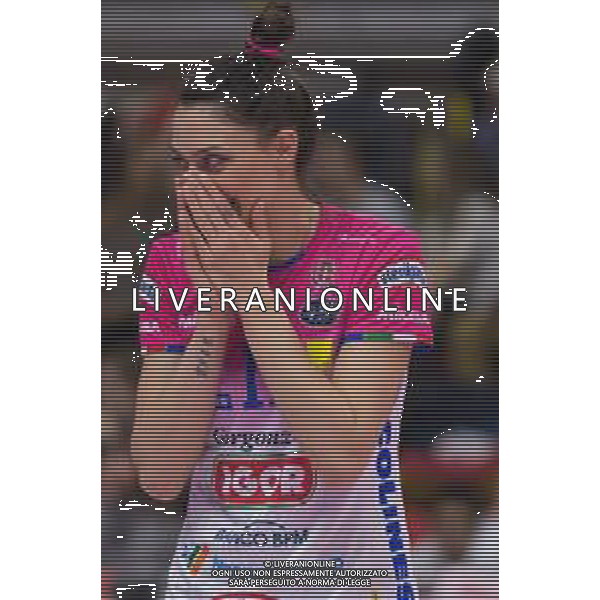 Campionato di Volley Serie A1 Femminile 2019/2020 Busto Arsizio, Italia 09/02/2020 Unet E-Work Busto Arsizio vs Igor Gorgonzola Novara Nella foto: Stefana Veljkovic (Igor Gorgonzola Novara) ©Elisa Calabrese - Alessio Marini / AGENZIA ALDO LIVERANI SAS