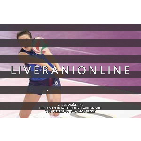 Campionato di Volley Serie A1 Femminile 2019/2020 Firenze, Italia 09/02/2020 Il Bisonte Firenze vs Reale Mutua Fenera Chieri Nella foto: MIKAELA Foecke in ricezione (Il Bisonte) ©Filippo Tomasi - Alessio Marini / AGENZIA ALDO LIVERANI SAS