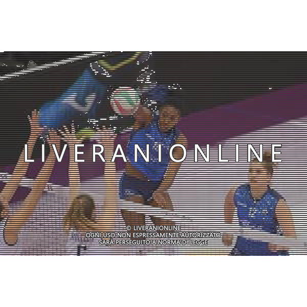 Campionato di Volley Serie A1 Femminile 2019/2020 Firenze, Italia 09/02/2020 Il Bisonte Firenze vs Reale Mutua Fenera Chieri Nella foto: Nkwakalor Sylvia in attacco (Il Bisonte) ©Filippo Tomasi - Alessio Marini / AGENZIA ALDO LIVERANI SAS