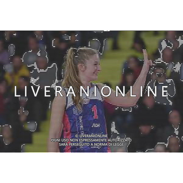 Campionato di Volley Serie A1 Femminile 2019/2020 Scandicci (FI), Italia 09/02/2020 Savino Del Bene Scandicci vs Saugella Monza Nella foto: Giulia Carraro (Savino Del Bene Scandicci) ©Lisa Guglielmi - Alessio Marini / AGENZIA ALDO LIVERANI SAS