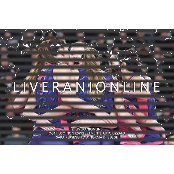 Campionato di Volley Serie A1 Femminile 2019/2020 Scandicci (FI), Italia 09/02/2020 Savino Del Bene Scandicci vs Saugella Monza Nella foto: Esultanza Savino Del Bene Scandicci ©Lisa Guglielmi - Alessio Marini / AGENZIA ALDO LIVERANI SAS