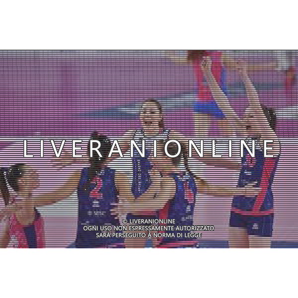 Campionato di Volley Serie A1 Femminile 2019/2020 Scandicci (FI), Italia 09/02/2020 Savino Del Bene Scandicci vs Saugella Monza Nella foto: Esultanza Savino Del Bene Scandicci ©Lisa Guglielmi - Alessio Marini / AGENZIA ALDO LIVERANI SAS