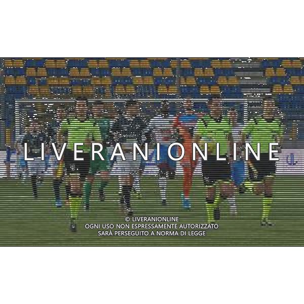 Campionato di Calcio Serie C - Lega Pro 2019/2020 Castellamare di Stabia, Italia 09/02/2020 Cavese vs Catania Nella foto: Cavese 1910 vs Calcio Catania ingresso delle squadre in campo FOTO ANDREA D\'AMICO-ALESSIO MARINI-AG ALDO LIVERANI SAS