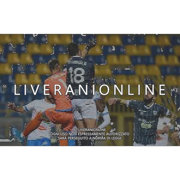 Campionato di Calcio Serie C - Lega Pro 2019/2020 Castellamare di Stabia, Italia 09/02/2020 Cavese vs Catania Nella foto: Jacopo Furlan (1) Calcio Catania in uscita su Domenico Germinale (18) Cavese 1919 FOTO ANDREA D\'AMICO-ALESSIO MARINI-AG ALDO LIVERANI SAS