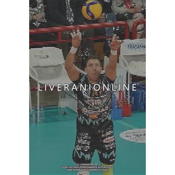 Campionato di Volley Superlega Serie A 2019/2020 Perugia, Italia 09/02/2020 Sir Safety Conad Perugia vs Gas Sales Piacenza Nella foto: aleksandar atanasijevic (n.14 opposto sir safety conad perugia) alza FOTO LORIS CERQUIGLINI-ALESSIO MARINI-AG ALDO LIVERANI SAS
