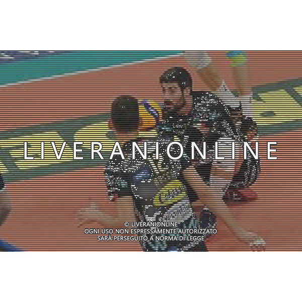 Campionato di Volley Superlega Serie A 2019/2020 Perugia, Italia 09/02/2020 Sir Safety Conad Perugia vs Gas Sales Piacenza Nella foto: filippo lanza (n.10 schiacciatore sir safety conad perugia) in ricezione FOTO LORIS CERQUIGLINI-ALESSIO MARINI-AG ALDO LIVERANI SAS