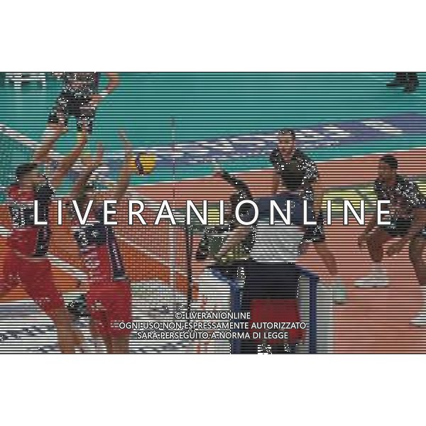 Campionato di Volley Superlega Serie A 2019/2020 Perugia, Italia 09/02/2020 Sir Safety Conad Perugia vs Gas Sales Piacenza Nella foto: filippo lanza (n.10 schiacciatore sir safety conad perugia) schiaccia FOTO LORIS CERQUIGLINI-ALESSIO MARINI-AG ALDO LIVERANI SAS