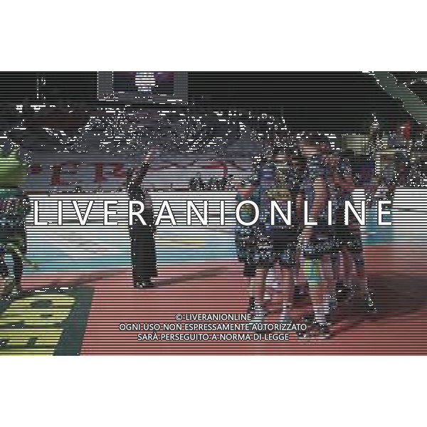 Campionato di Volley Superlega Serie A 2019/2020 Perugia, Italia 09/02/2020 Sir Safety Conad Perugia vs Gas Sales Piacenza Nella foto: sir safety conad perugia prepartita FOTO LORIS CERQUIGLINI-ALESSIO MARINI-AG ALDO LIVERANI SAS