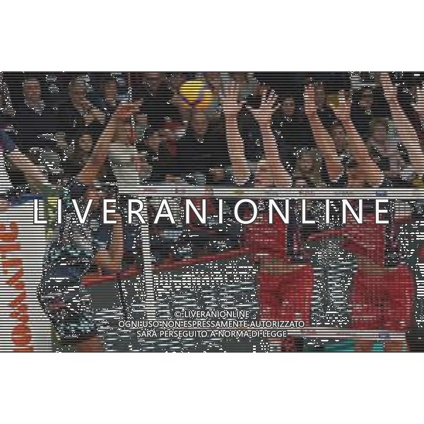 Campionato di Volley Superlega Serie A 2019/2020 Perugia, Italia 09/02/2020 Sir Safety Conad Perugia vs Gas Sales Piacenza Nella foto: wilfredo leon venero (n.9 schiacciatore sir safety conad perugia) schiaccia FOTO LORIS CERQUIGLINI-ALESSIO MARINI-AG ALDO LIVERANI SAS