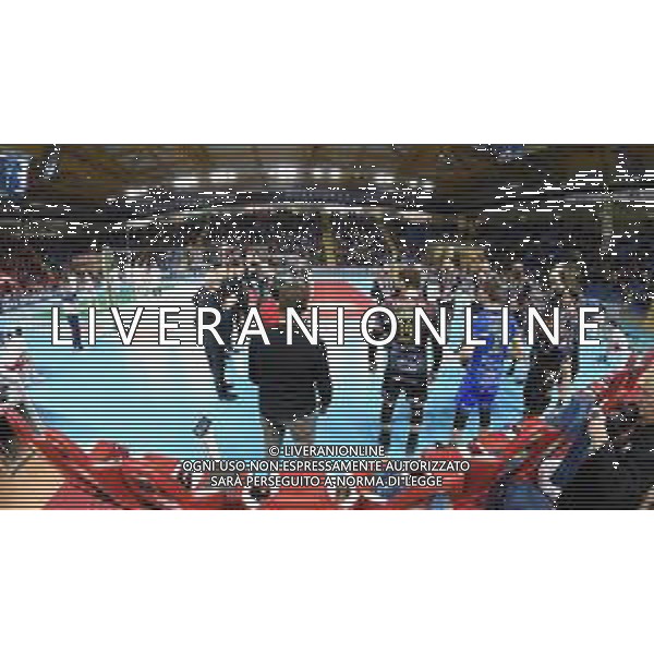 Campionato di Volley Superlega Serie A 2019/2020 Civitanova, Italia 09/02/2020 Cucine Lube Civitanova - Consar Ravenna Nella foto: Cucine Lube Civitanova scende in campo FOTO ROBERTO BATOMEOLI-ALESSIO MARINI-AG ALDO LIVERANI SAS