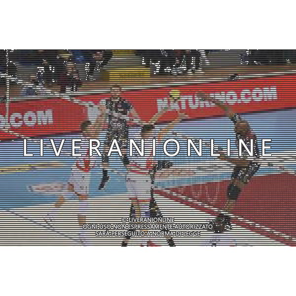 Campionato di Volley Superlega Serie A 2019/2020 Civitanova, Italia 09/02/2020 Cucine Lube Civitanova - Consar Ravenna Nella foto: Schiacciata Simon Robertlandy (Cucine Lube Civitanova) FOTO ROBERTO BATOMEOLI-ALESSIO MARINI-AG ALDO LIVERANI SAS