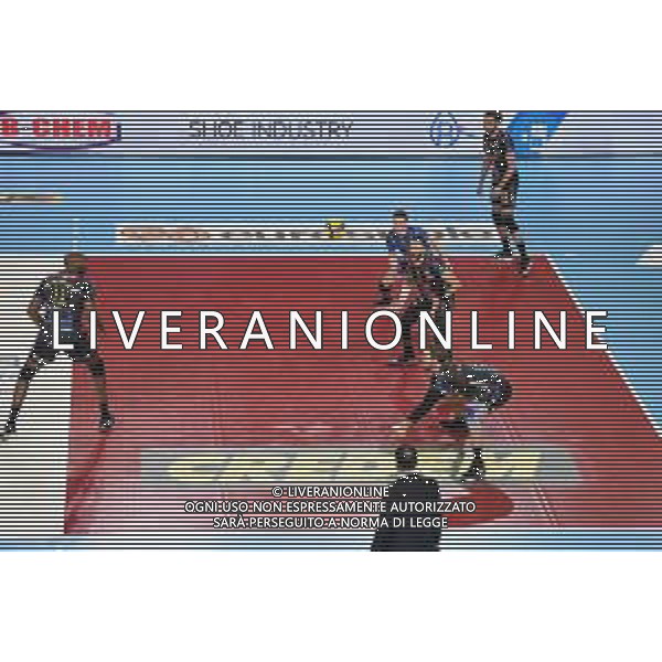 Campionato di Volley Superlega Serie A 2019/2020 Civitanova, Italia 09/02/2020 Cucine Lube Civitanova - Consar Ravenna Nella foto: Recezione Cucine Lube Civitanova FOTO ROBERTO BATOMEOLI-ALESSIO MARINI-AG ALDO LIVERANI SAS