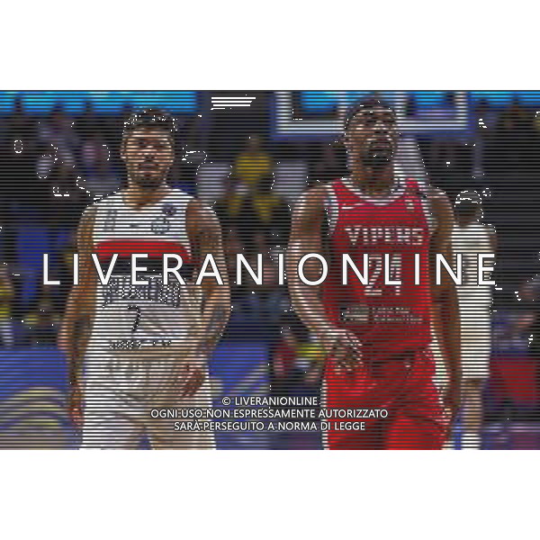 FIBA Intercontinental Cup Tenerife, Italia 09/02/2020 Finale 3° posto - S.Lorenzo de Almagro vs Rio Grande Valley Vipers Nella foto: Nicolas Aguirre (San Lorenzo de Almagro) e Isaiah TAYLOR (Rio Grande Valley Vipers) durante la partita FOTO DAVIDE DI LALLA-ALESSIO MARINI-AG ALDO LIVERANI SAS