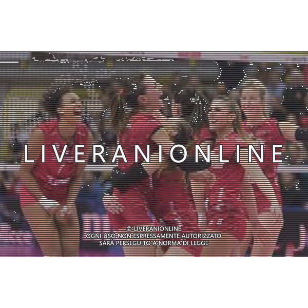 Campionato di Volley Serie A1 Femminile 2019/2020 Busto Arsizio, Italia 09/02/2020 Unet E-Work Busto Arsizio vs Igor Gorgonzola Novara Nella foto: esultanza (UYBA Unet E-Work Busto Arsizio) ©Elisa Calabrese - Alessio Marini / AGENZIA ALDO LIVERANI SAS