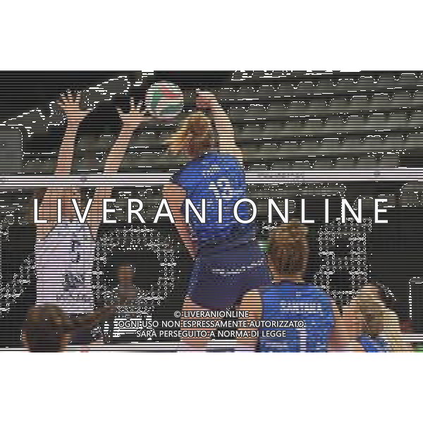 Campionato di Volley Serie A1 Femminile 2019/2020 Firenze, Italia 09/02/2020 Il Bisonte Firenze vs Reale Mutua Fenera Chieri Nella foto: Sarah Fahr in attacco veloce (Il Bisonte) ©Filippo Tomasi - Alessio Marini / AGENZIA ALDO LIVERANI SAS