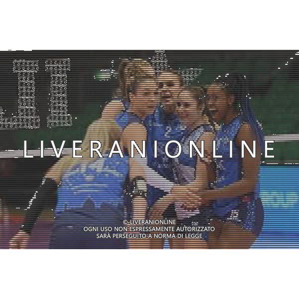 Campionato di Volley Serie A1 Femminile 2019/2020 Firenze, Italia 09/02/2020 Il Bisonte Firenze vs Reale Mutua Fenera Chieri Nella foto: Il Bisonte Firenze ©Filippo Tomasi - Alessio Marini / AGENZIA ALDO LIVERANI SAS