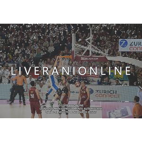 Campionato di Basket Serie A 2019/2020 Venezia, Italia 09/02/2020 Umana Reyer Venezia vs De Longhi Treviso Basket Nella foto: La schiacciata di Amedeo Tessitori (De\' Longhi Treviso) FOTO MATTIA RADONI-ALESSIO MARINI-AG ALDO LIVERANI SAS