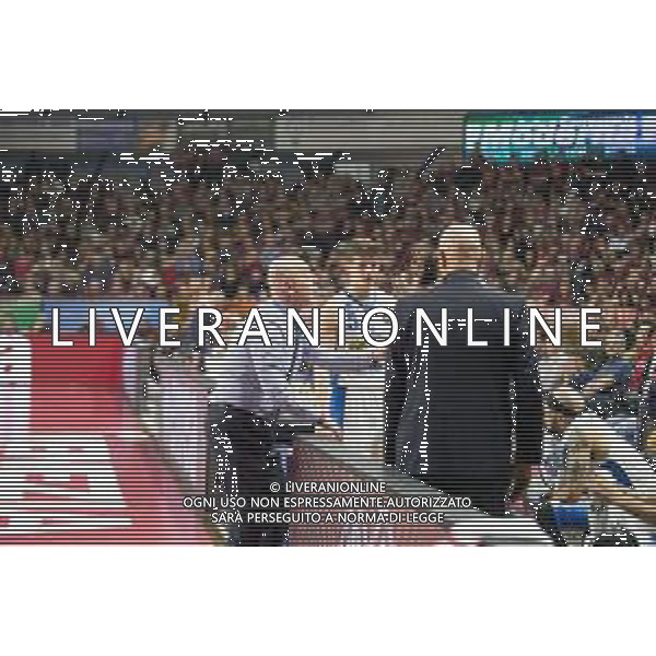 Campionato di Basket Serie A 2019/2020 Venezia, Italia 09/02/2020 Umana Reyer Venezia vs De Longhi Treviso Basket Nella foto: L\'allenatore di De\' Longhi Treviso Massimiliano Menetti discute con Jordan Parks (De\' Longhi Treviso) FOTO MATTIA RADONI-ALESSIO MARINI-AG ALDO LIVERANI SAS