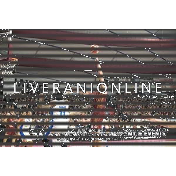 Campionato di Basket Serie A 2019/2020 Venezia, Italia 09/02/2020 Umana Reyer Venezia vs De Longhi Treviso Basket Nella foto: Mitchell Watt (Umana Reyer Venezia) tenta il pallonetto FOTO MATTIA RADONI-ALESSIO MARINI-AG ALDO LIVERANI SAS