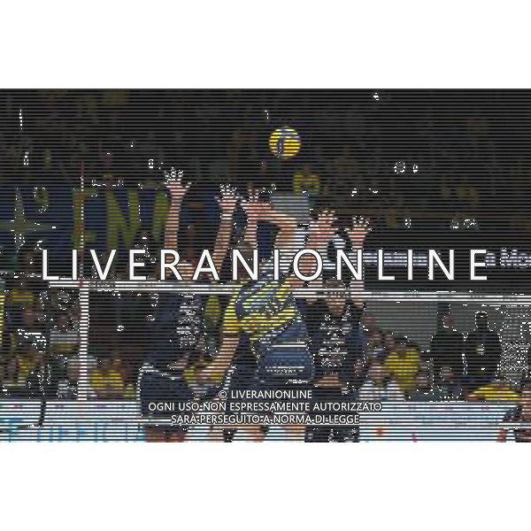 Campionato di Volley Superlega Serie A 2019/2020 Modena, Italia 09/02/2020 Leo Shoes Modena vs Allianz Milano Nella foto: Attacco di Bartosz Bednorz (10) (Leo Shoes Modena) FOTO DANIELE NICLI-ALESSIO MARINI-AG ALDO LIVERANI SAS