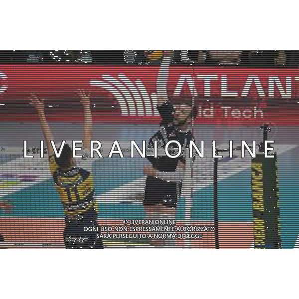 Campionato di Volley Superlega Serie A 2019/2020 Modena, Italia 09/02/2020 Leo Shoes Modena vs Allianz Milano Nella foto: Attacco di Nemanja Petric (09) (Allianz Milano) FOTO DANIELE NICLI-ALESSIO MARINI-AG ALDO LIVERANI SAS