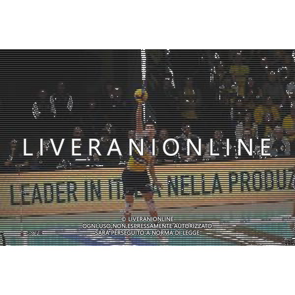 Campionato di Volley Superlega Serie A 2019/2020 Modena, Italia 09/02/2020 Leo Shoes Modena vs Allianz Milano Nella foto: Battuta di Micah Christenson (11) (Leo Shoes Modena) FOTO DANIELE NICLI-ALESSIO MARINI-AG ALDO LIVERANI SAS