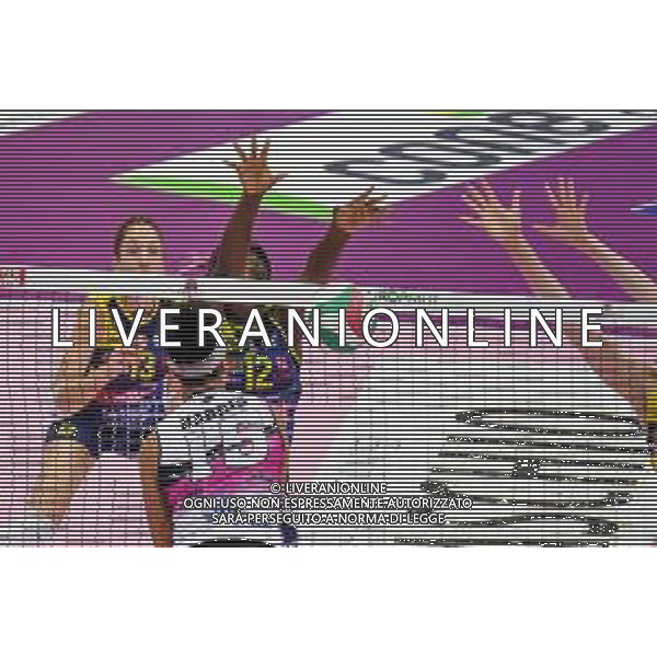 Campionato di Volley Serie A1 Femminile 2019/2020 Treviso, Italia 09/02/2020 Imoco Volley Conegliano vs Golden Tulip Volalto 2.0 Caserta Nella foto: Muro di Terry Enweonwu (Conegliano) FOTO ETTORE GRIFFONI-ALESSIO MARINI-AG ALDO LIVERANI SAS