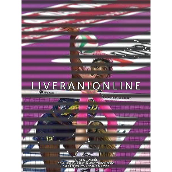 Campionato di Volley Serie A1 Femminile 2019/2020 Treviso, Italia 09/02/2020 Imoco Volley Conegliano vs Golden Tulip Volalto 2.0 Caserta Nella foto: Terry Enweonwu (Conegliano) FOTO ETTORE GRIFFONI-ALESSIO MARINI-AG ALDO LIVERANI SAS