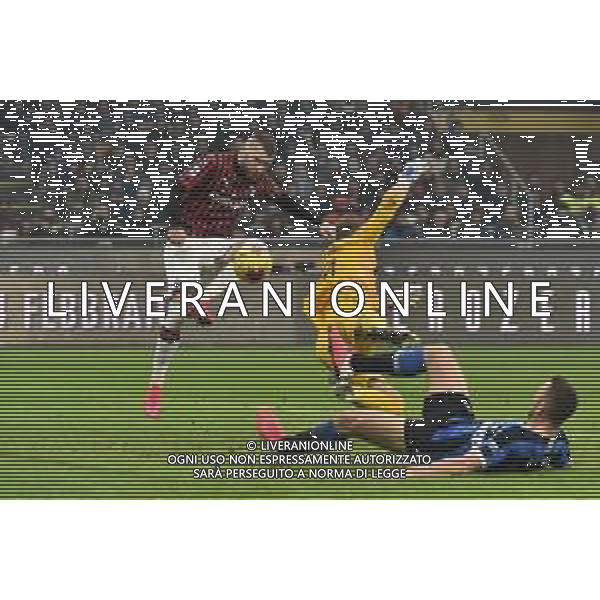 ante Rebic segna il gol del 0-1 milan Inter vs Milan Campionato Serie A TIM - 23¬∞ giornata Milano 09-02-2020 Stadio Giuseppe Meazza - San Siro foto Roberto Garavaglia - ag. Aldo Liverani sas / AGENZIA ALDO LIVERANI SAS