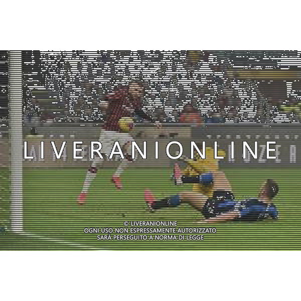 ante Rebic segna il gol del 0-1 milan Inter vs Milan Campionato Serie A TIM - 23¬∞ giornata Milano 09-02-2020 Stadio Giuseppe Meazza - San Siro foto Roberto Garavaglia - ag. Aldo Liverani sas / AGENZIA ALDO LIVERANI SAS
